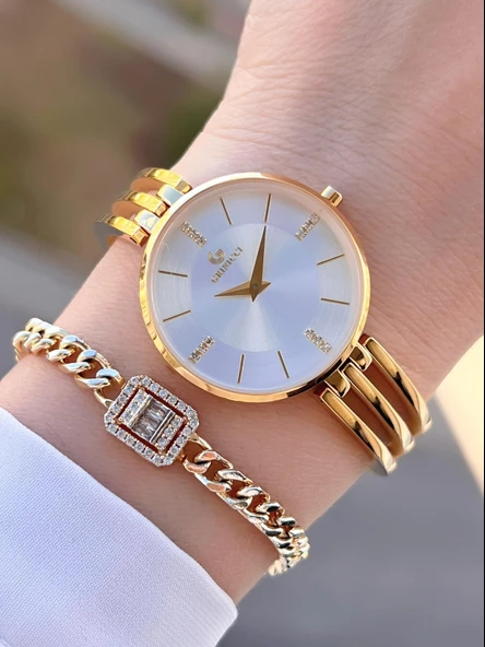 By Revello Grinicci Elite Tasarım 2 Yıl Garantili 5 Atm Suya Dayanıklı Kadın Kol Saati GRC.101.M8