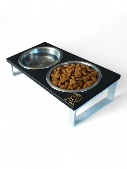 Kedi ve Köpekler İçin Mama ve Su Standı - Yüzde 10 Eğimli, Yüksek Kalite ve Sağlıklı Tasarım - Resim 3