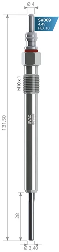 Svac Sv009 Isıtma Kızdırma Bujisi 4.4V Skoda Gx2127 059963319E - 1