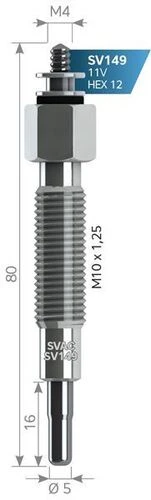 Svac Sv149 Isıtma Kızdırma Bujisi Terrano 2.7 Tdı D21 D22 11065-7F400 ürün görseli 1