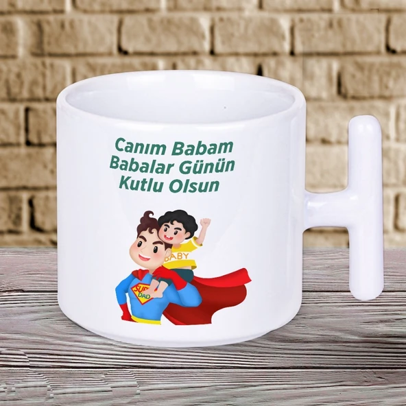 Baba Kahvesini Buradan İçmeli! En Anlamlı Babalar Günü Hediyesi T Kupa Bardak