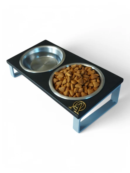 Kedi ve Köpekler İçin Mama ve Su Standı - Yüzde 10 Eğimli, Yüksek Kalite ve Sağlıklı Tasarım - Resim 3
