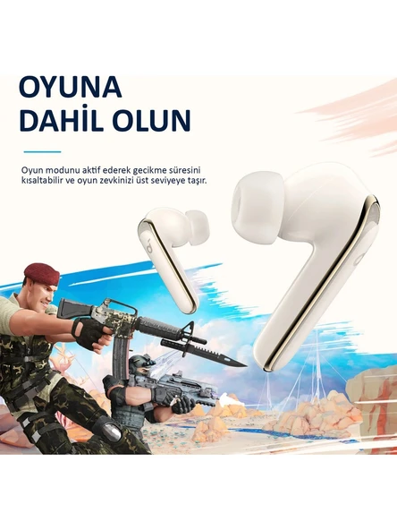 Anker Soundcore Life P3 TWS Bluetooth 5.2 Kulaklık - Oyun Modu - Hibrit Aktif Gürültü Önleme Beyaz - A3939 (Anker Türkiye Garantili) - 5
