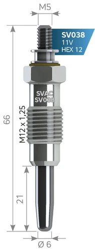 Svac Sv038 Isıtma Kızdırma Bujisi Gx68 ürün görseli 1