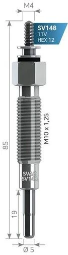 Svac Sv148 Isıtma Kızdırma Bujisi Vanetta 2.3 D Terrano 2.7 Td Gj260Nı 11065-G2400 ürün görseli 1