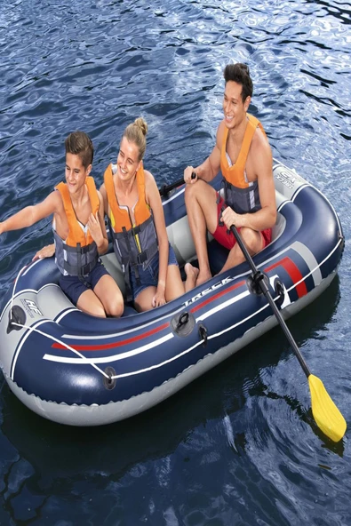 Hydro-Force™ Treck Şişme Bot Kürek ve Pompa Seti 2,62m: Doğanın Çağrısına Kulak Ver, Macera Başlasın! - 6