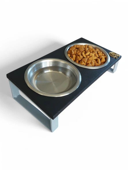 Kedi ve Köpekler İçin Mama ve Su Standı - Yüzde 10 Eğimli, Yüksek Kalite ve Sağlıklı Tasarım - Resim 4