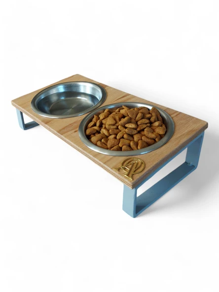 Kedi ve Köpekler İçin Mama ve Su Standı - Yüzde 10 Eğimli, Yüksek Kalite ve Sağlıklı Tasarım - Resim 3