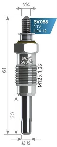 Svac Sv068 Isıtma Kızdırma Bujisi Carısma 1.9 Td Gx60