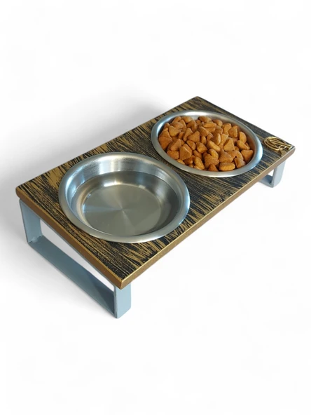 Kedi ve Köpekler İçin Mama ve Su Standı - Yüzde 10 Eğimli, Yüksek Kalite ve Sağlıklı Tasarım - Resim 4