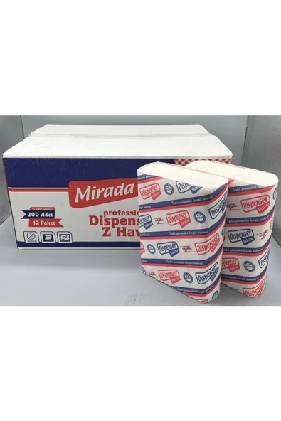 Mirada Z Katlama Dispenser Havlu 200*12 Paket