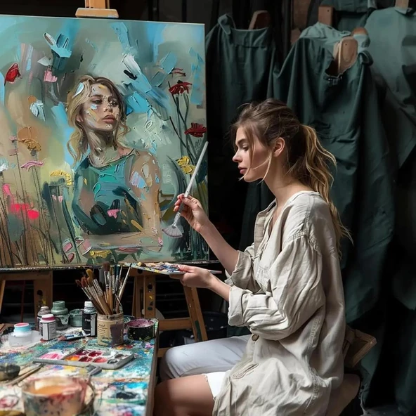 24 adet Parçadan Oluşan Profesyonel Boya Fırça Seti - 5