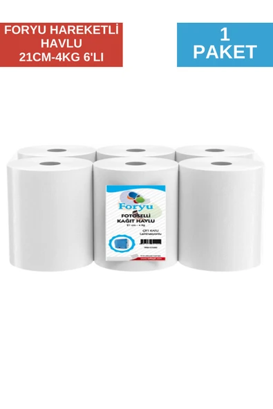 FORYU HAREKETLİ HAVLU 21CM 4KG * 6'LI