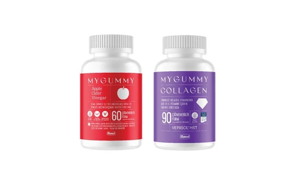 Mamsel MyGummy Kofre Set Apple Cider Vinegar 60 Çiğnenebilir From Ve Collagen 90 Çiğnenebilir Form - 3