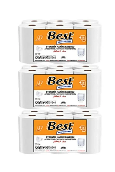 UMUTTEM HAREKETLİ FOTOSELLİ MAKİNE HAVLUSU 21cm. 6 RULO X 3 PAKET %100 SELÜLOZ BEYAZ 2,5 Kg.