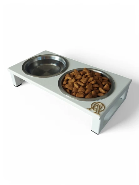 Kedi ve Köpekler İçin Dayanıklı Mama ve Su Standı Sağlıklı ve Şık Tasarım - Resim 2