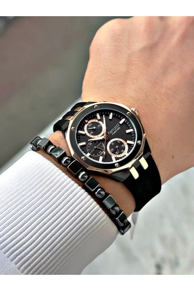 Ferrucci Function FCF 0425 03469S.05 Silikon Kordon Erkek Kol Saati - Resim 2