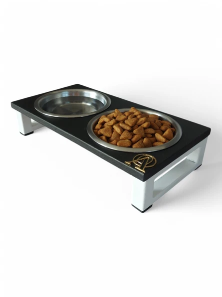 Kedi ve Köpekler İçin Dayanıklı Mama ve Su Standı Sağlıklı ve Şık Tasarım - Resim 3