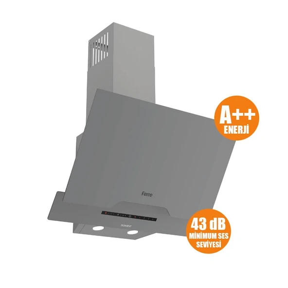 Ferre FRYART-SILENTART Serisi Gri Set (SS208 + QEP63CPR +D065-SA ) - Emaye Izgara - 7