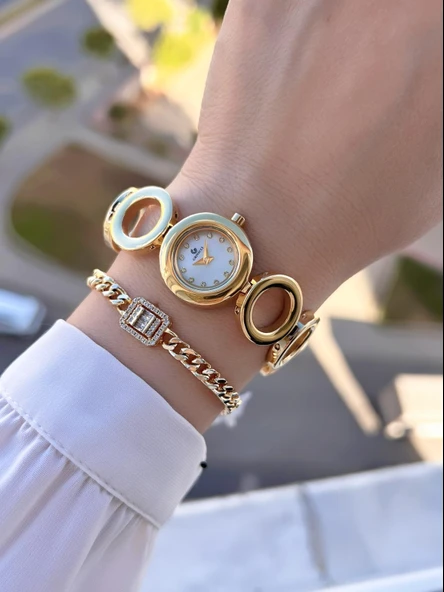 By Revello Grinicci Elite Tasarım 2 Yıl Garantili 5 Atm Suya Dayanıklı Kadın Kol Saati GRC.101.M10 - Resim 2