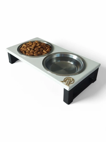 Kedi ve Köpekler İçin Dayanıklı Mama ve Su Standı Sağlıklı ve Şık Tasarım - Resim 3