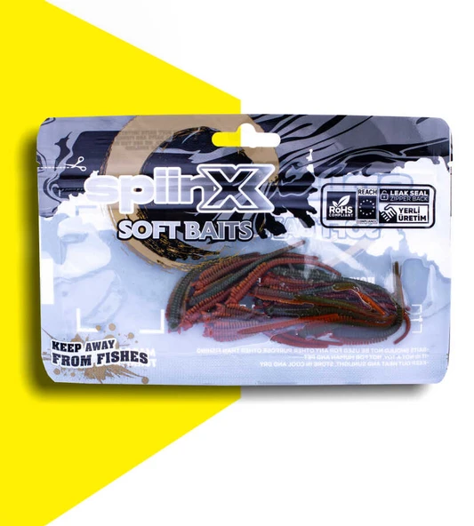 SPIINX SANDWORM SİLİKON 6CM 18P CAMOUFLAGE
