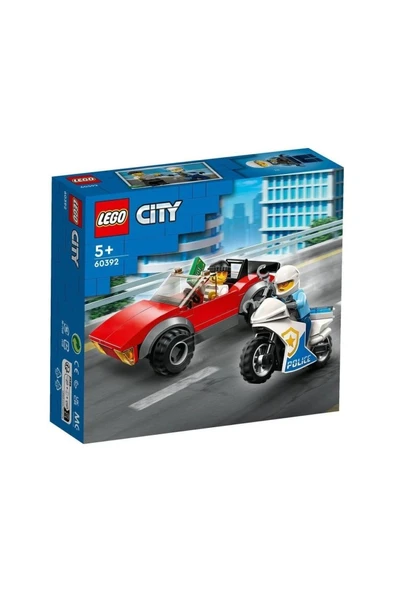 LEGO 60392 City - Polis Motosikleti Araba Takibi 59 Parça +5 Yaş - 3