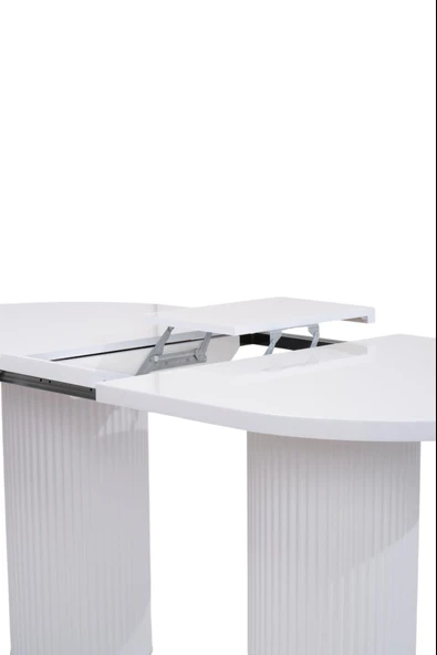 Bohem Polo Lak Panel Açılır Yemek Masa Sandalye Takımı 90x160cm - 4