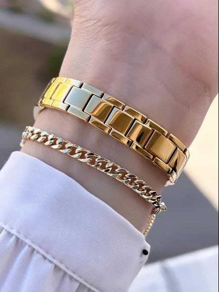 By Revello Grinicci Kaburga Tasarım 2 Yıl Garantili 5 Atm Suya Dayanıklı Kadın Kol Saati GRC.102.M01 - Resim 4