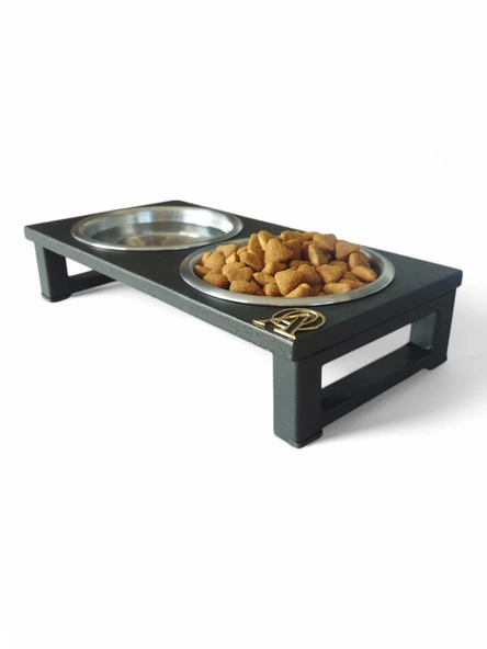 Kedi ve Köpekler İçin Dayanıklı Mama ve Su Standı Sağlıklı ve Şık Tasarım - Resim 3