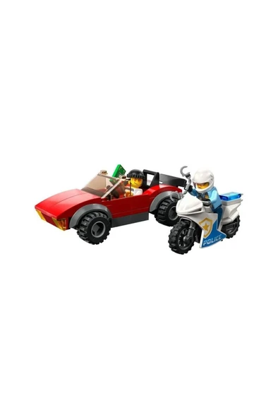 LEGO 60392 City - Polis Motosikleti Araba Takibi 59 Parça +5 Yaş