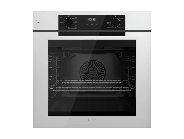 Ferre STEAMART-FRYART-SILENTART Serisi Beyaz Set (CS206 + QEP63CB +D078-SA ) - Emaye Izgara - 3