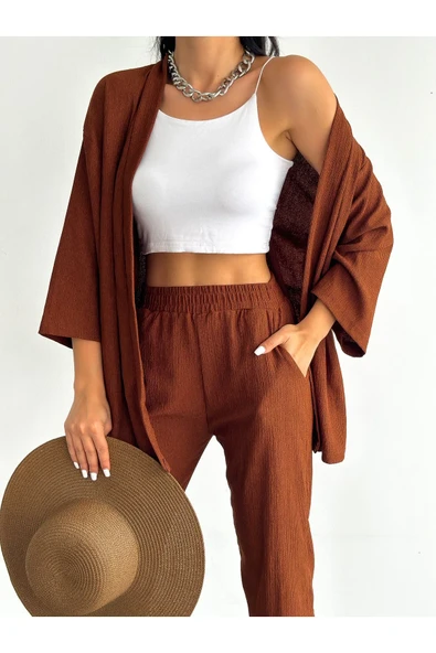 Alenmoda Kimono Bürümcük Takım Elbise