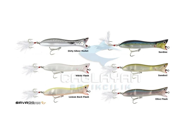 Savage Gear Panıc Popper 10.5 Cm 22 Gr Suni Yem 05-Lemon Back Fla - Resim 2