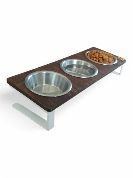 Kedi ve Köpekler İçin Dayanıklı Mama ve Su Standı Sağlıklı ve Şık Tasarım - Resim 3
