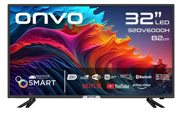 Onvo 32OV6000H HD 32" 82 Ekran Uydu Alıcılı Android Smart LED TV