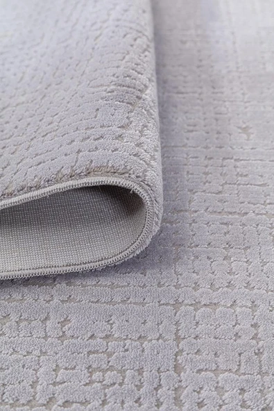 İpek Halı Kesme Oda Halısı 160x250 Rivenna Lux 2450A Gri - 2