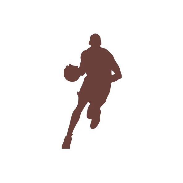 Basketbol Silüet Araba Sticker 17x17 Cm Kahverengi