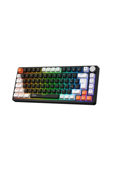 gameagle MK82X2-10 FARKLI RAİNBOW AYDINLATMA-MEKANİK GAMİNG KLAVYE-SİYAH RED SWICH(ABR KOMBİNASYON) - 3
