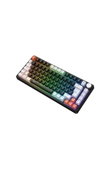 gameagle MK82X2-10 FARKLI RAİNBOW AYDINLATMA-MEKANİK GAMİNG KLAVYE-SİYAH RED SWICH(ABR KOMBİNASYON) - 5