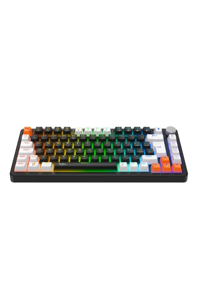 gameagle MK82X2-10 FARKLI RAİNBOW AYDINLATMA-MEKANİK GAMİNG KLAVYE-SİYAH RED SWICH(ABR KOMBİNASYON) - 6