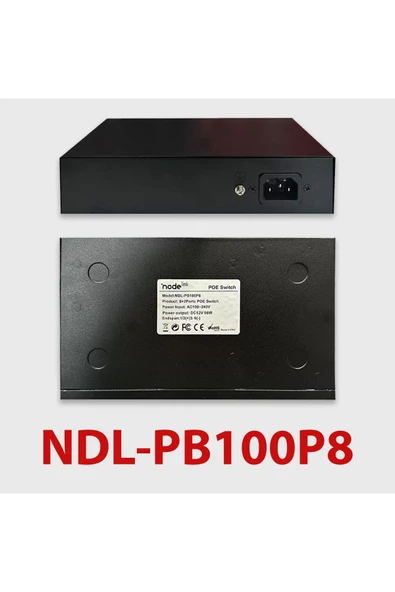 node link Power Beam Ndl-pb100p8 8 2 10/100 Metal Kasa Kamera Ethernet Poe Switch - 3
