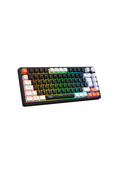 gameagle MK82X2-10 FARKLI RAİNBOW AYDINLATMA-MEKANİK GAMİNG KLAVYE-SİYAH RED SWICH(ABR KOMBİNASYON) - 4