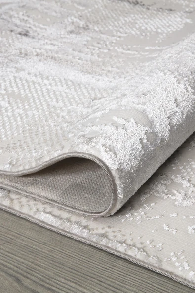 İpek Halı Özel Ölçü Yolluk Halısı 100x400 Sihir 17354 Gri - Resim 3