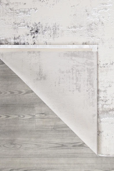 İpek Halı Özel Ölçü Yolluk Halısı 100x400 Sihir 17354 Gri - Resim 4