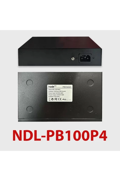 node link Power Beam Ndl-pb100p4 4 2 10/100 Metal Kasa Kamera Ethernet Poe Switch - 3