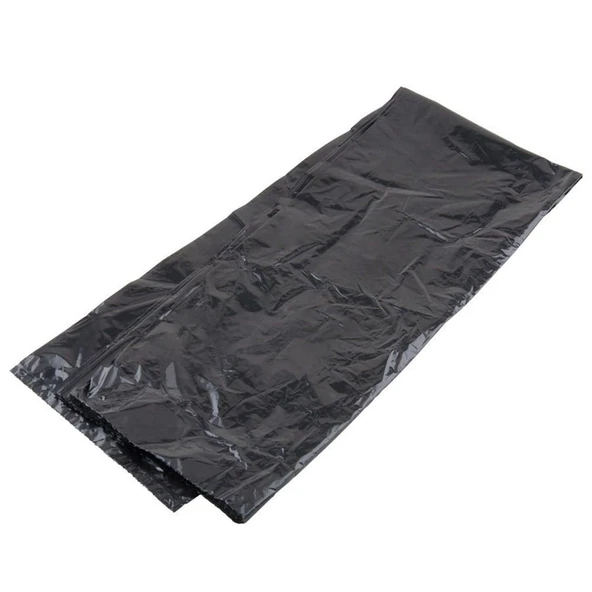 Endüstriyel Jumbo Boy Siyah Çöp Torbası Poşeti - 700 Gr. - 90 Litre - 80 x 110 Cm / 10 Adetlik 10 Rulo - 5