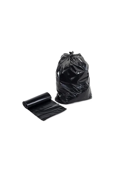 Endüstriyel Jumbo Boy Siyah Çöp Torbası Poşeti - 700 Gr. - 90 Litre - 80 x 110 Cm / 10 Adetlik 10 Rulo - 7