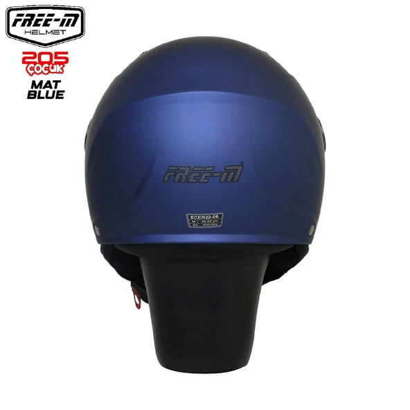 FREE-M 205 MAT LACİVERT YARIM ÇOCUK KASKI - 2