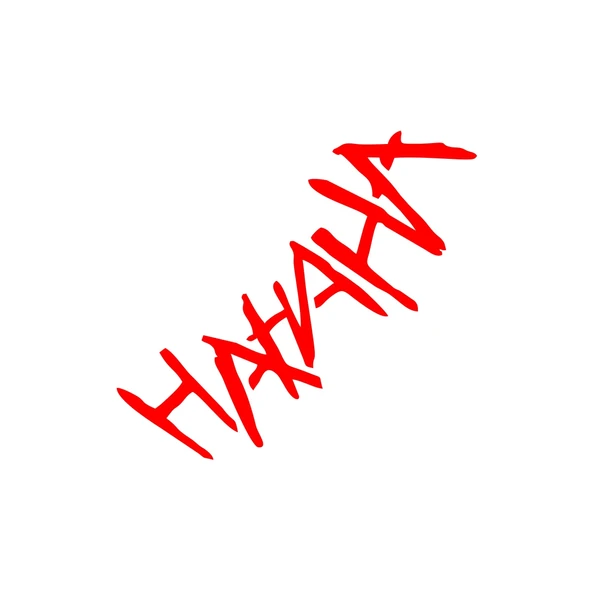 Hahah Araba Sticker 17x17 Cm Kırmızı